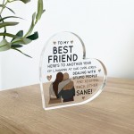 Friendship Gifts Acrylic Plaque Best Friend Gift For Her 