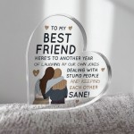 Friendship Gifts Acrylic Plaque Best Friend Gift For Her 