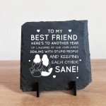 Funny Friendship Plaques Gifts For Women Slate Standing Plaque