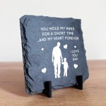 Dad Gifts From Son Father And Son Gift Slate Plaque Dad Son Gift