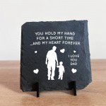 Dad Gifts From Son Father And Son Gift Slate Plaque Dad Son Gift