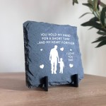 Dad Gifts From Son Father And Son Gift Slate Plaque Dad Son Gift