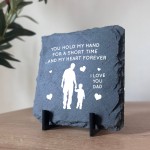 Dad Gifts From Son Father And Son Gift Slate Plaque Dad Son Gift