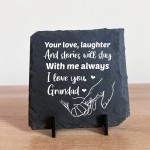 Grandad Gifts from Granddaughter Grandson Slate Plaque Birthday