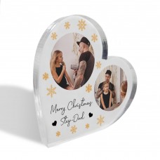 Merry Christmas Step Dad Gift Personalised Acrylic Plaque