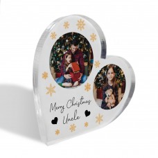 Merry Christmas Uncle Gift Personalised Acrylic Plaque