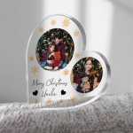 Merry Christmas Uncle Gift Personalised Acrylic Plaque
