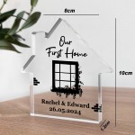 Our First Home New First Gifts Acrylic Ornament Housewarming Our First Home New First Gifts Acrylic Ornament Housewarming