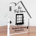Our First Home New First Gifts Acrylic Ornament Housewarming Our First Home New First Gifts Acrylic Ornament Housewarming