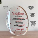 Gift For My Woman Girlfriend Wife For Valentines Anniversary