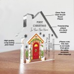 First Christmas in Your New Home Decoration Acrylic New Home