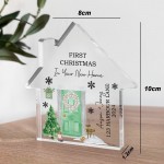 Personalised 1st Christmas in Your New Home Decoration Acrylic