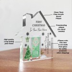 Personalised 1st Christmas in Your New Home Decoration Acrylic
