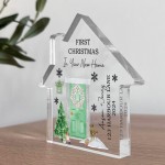 Personalised 1st Christmas in Your New Home Decoration Acrylic