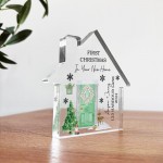 Personalised 1st Christmas in Your New Home Decoration Acrylic