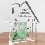 Personalised 1st Christmas in Your New Home Decoration Acrylic