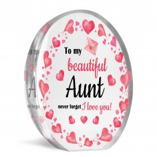 Aunt Gifts Best Aunt Birthday Gift for Aunt Christmas Plaque
