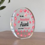 Aunt Gifts Best Aunt Birthday Gift for Aunt Christmas Plaque