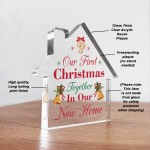 Our First Christmas in Our New Home Gift For Couple Acrylic Sign