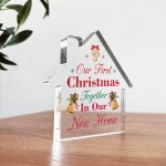 Our First Christmas in Our New Home Gift For Couple Acrylic Sign