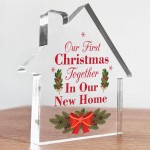 First Christmas in Our New Home Gift For Couple Acrylic New Home