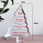 Gift For Son Acrylic Plaque Son Gifts Christmas From Mum Dad