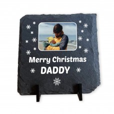 Personalised Daddy Christmas Slate Photo Plaque Gifts For Daddy 
