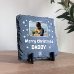 Personalised Daddy Christmas Slate Photo Plaque Gifts For Daddy 