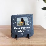 Personalised Daddy Christmas Slate Photo Plaque Gifts For Daddy 