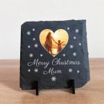 Personalised Mum Christmas Slate Photo Plaque Gifts For Mum