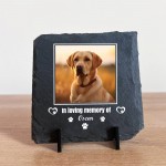 Dog Memorial Plaque Pet Loss Gifts Personalised Memorial Slate