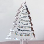 Funny Colleague Gift For Christmas Acrylic Christmas Tree