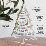 Grandfather Gift Christmas Acrylic Christmas Tree Gift For Her