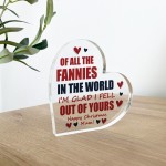 FUNNY JOKE Gift For Mum For Christmas Acrylic Heart Plaque