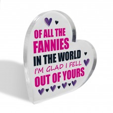 Funny Gift For Mum For Christmas Birthday Acrylic Heart Plaque