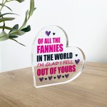 Funny Gift For Mum For Christmas Birthday Acrylic Heart Plaque