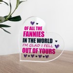 Funny Gift For Mum For Christmas Birthday Acrylic Heart Plaque