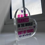 Funny Gift For Mum For Christmas Birthday Acrylic Heart Plaque