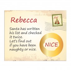Christmas Scratch Card Naughty or Nice Scratch To Reveal 