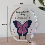 Friendship Gifts For Him Her Acrylic Plaque BEST FRIEND GIFT
