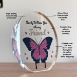 Friendship Gifts For Him Her Acrylic Plaque BEST FRIEND GIFT