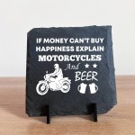 Motorcycle Enthusiast Gift Motorbike Sign Slate Sign Man Cave