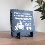 Motorcycle Enthusiast Gift Motorbike Sign Slate Sign Man Cave