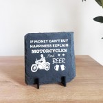 Motorcycle Enthusiast Gift Motorbike Sign Slate Sign Man Cave