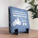 Motorcycle Enthusiast Gift Motorbike Sign Slate Sign Man Cave