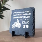 Motorcycle Enthusiast Gift Motorbike Sign Slate Sign Man Cave