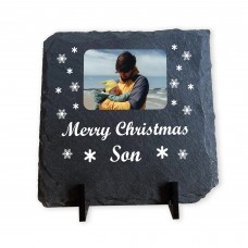 Merry Christmas Gift For Son Slate Sign Photo Plaque Son Gifts