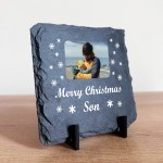 Merry Christmas Gift For Son Slate Sign Photo Plaque Son Gifts