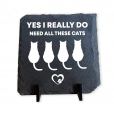 Funny Cat Sign Slate Plaque Gift For Cat Owners Cat Gifts