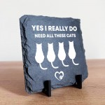 Funny Cat Sign Slate Plaque Gift For Cat Owners Cat Gifts